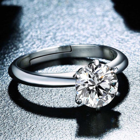 Zircon stoned promise ring