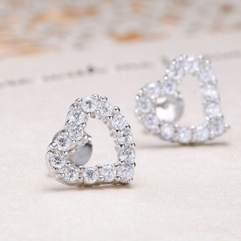 Heart design earrings