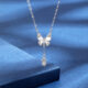 S925 silver Tassel butterfly necklace