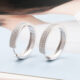 luxury round hoop earrings