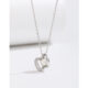 platinum plated silver necklace