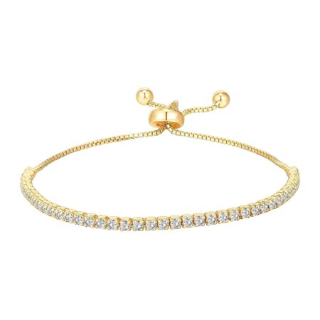 "Tennis" Bracelet, 18K Gold Plated