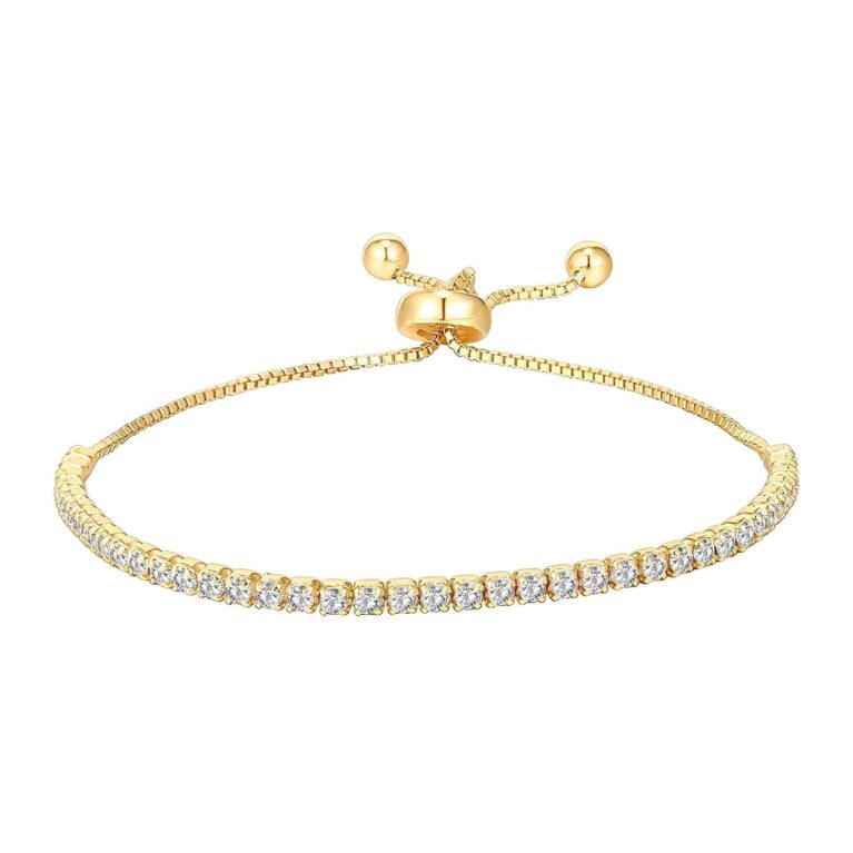 "Tennis" Bracelet, 18K Gold Plated