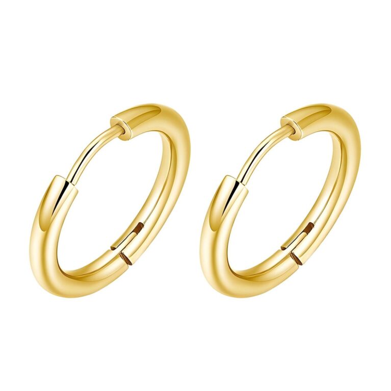 Earrings, 18K Gold Plated