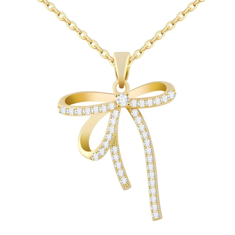 Elegant 18K Gold-Plated Necklace with Cubic Zirconia Pendant