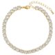 "Tennis" Bracelet, 18K Gold Plated