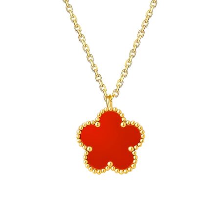 "Flower" Necklace, 18K Gold Plated