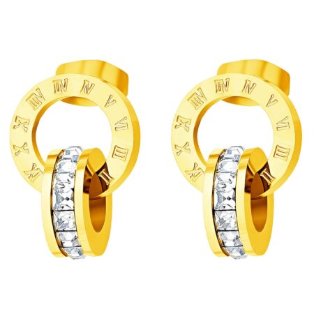 Earrings, 18K Gold Plated