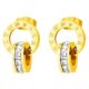 Earrings, 18K Gold Plated