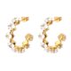 Earrings, 18K Gold Plated