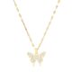 "Butterfly" Necklace, 18K Gold Plated