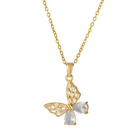 "Butterfly" Necklace, 18K Gold Plated