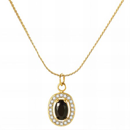 Delicate 18K Gold-Plated Necklace with Cubic Zirconia Pendant