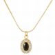 Delicate 18K Gold-Plated Necklace with Cubic Zirconia Pendant