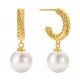 Earrings, 18K Gold Plated