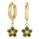 "Flowers" Earrings, 18K Gold Plated