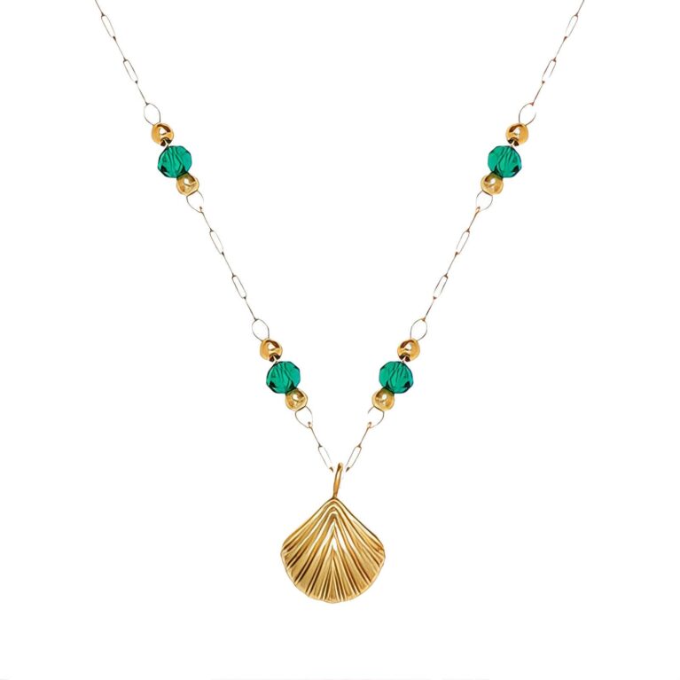 Beaded 18K Gold-Plated Stainless Steel Necklace