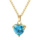 "Heart" Necklace, 18K Gold Plated