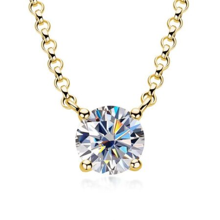 Minimalist 18K Gold-Plated Necklace with Cubic Zirconia