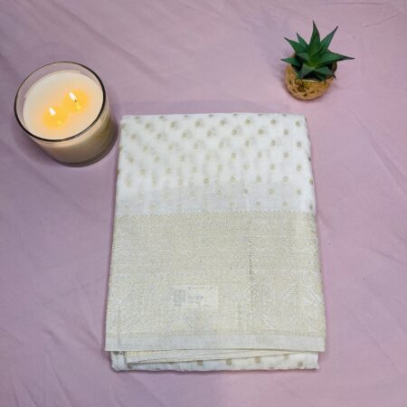 Elegant Banarasi Silk Saree for Women Lightweight Soft Silk Saree with Minimal saree Work Blouse Included