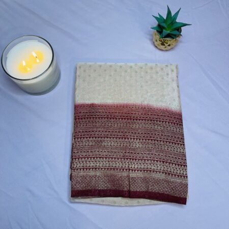 Elegant Banarasi Silk Saree for Women Lightweight Soft Silk Saree with Minimal saree Work Blouse Included