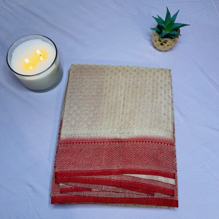 Elegant Banarasi Silk Saree for Women Lightweight Soft Silk Saree with Minimal saree Work Blouse Included