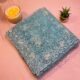 Elegant Aqua Blue Lightweight Net Saree with Floral Embroidery & Bead Work