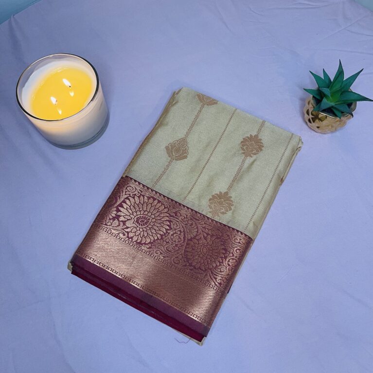 Premium Soft Silk Saree in Pista Green with Rich Woven Border | Blouse Included | Festive & Wedding Wear