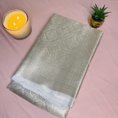 Banarasi Tissue Silk Saree with Woven Design | Blouse Included | Traditional Wear