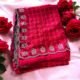 Premium Chiffon Saree for Women with Checks & Sugar Work | Stone Work Border Saree | Festive & Party Wear Lightweight Designer Saree
