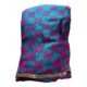 Crushed Zardosi Saree in Teal & Magenta Checks with Antique Gold Border | Lightweight Saree